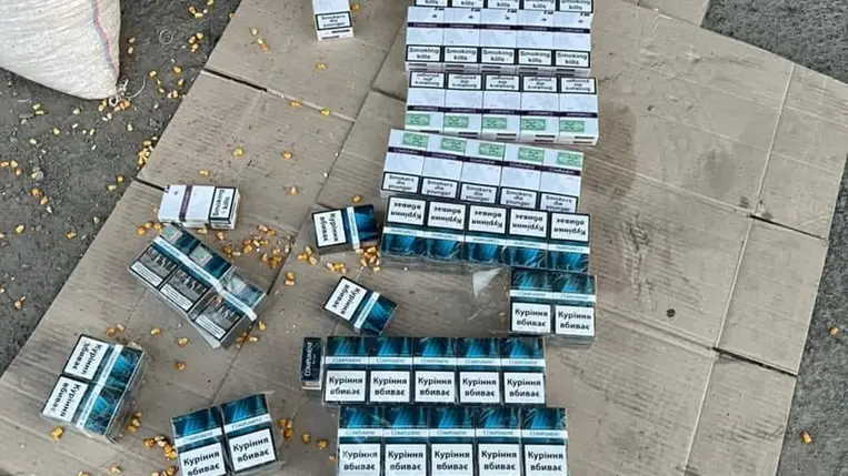 Kárpátalján csempészcigarettát találtak a kukoricában