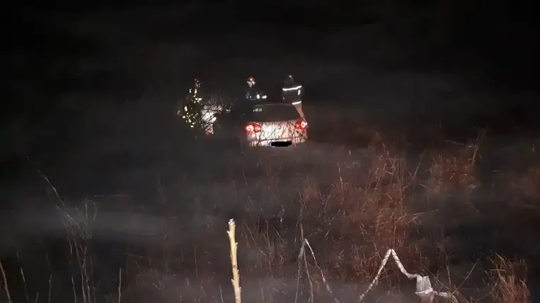 A rossz időjárási viszonyok miatt közlekedési baleset történt Dercennél. Fotó: Derceni Egyházi Önkéntes Tűzоltóság