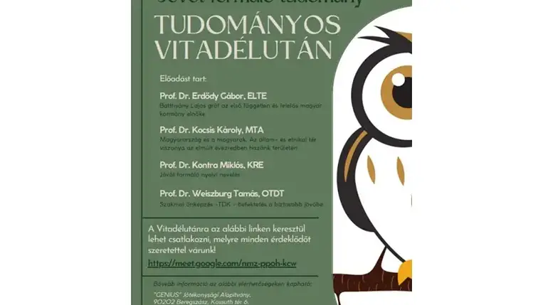 Tudományos Vitadélután a Rákóczi-főiskolán