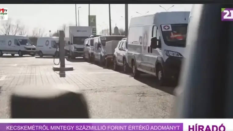 100 millió forint értékű segélyszállítmány érkezett Magyarországról Lembergbe (Video)