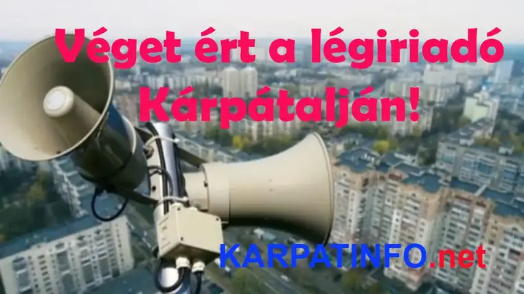 Véget ért a légiriadó Kárpátalján.
