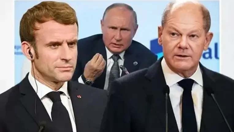 Szoros kapcsolattartásról állapodott meg Scholz, Macron és Putyin