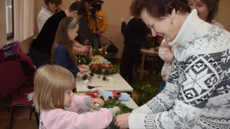 Adventi foglalkozás a beregszászi római katolikus egyházközségben. Fotó: Kovács Erzsébet