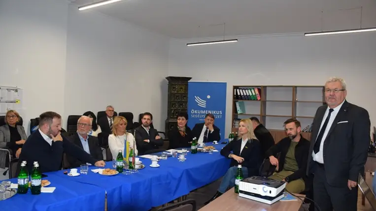 Magyar Levente beregszászi látogatásán (Fotó: Kovács Elemér)