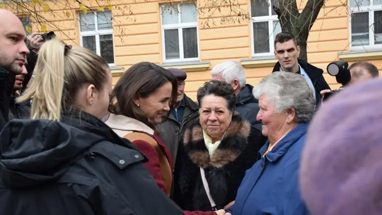 Kárpátaljára látogatott Novák Katalin. Fotó: Kovács Erzsébet