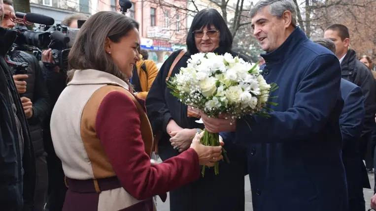 Kárpátaljára látogatott Novák Katalin. Fotó: Kovács Erzsébet