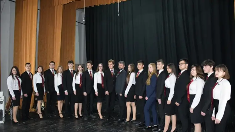 A Nagyberegi Református Líceum szalagavató ünnepségén. Fotó: Kovács Elemér