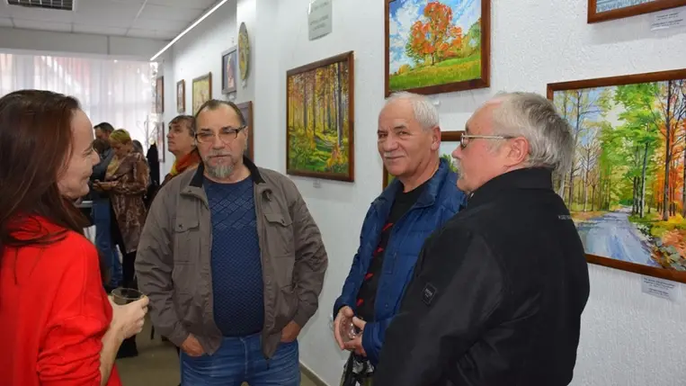 Hájas István-kiállítás a nagyszőlősi Révész Imre Galériában (Fotó: Kovács Elemér)