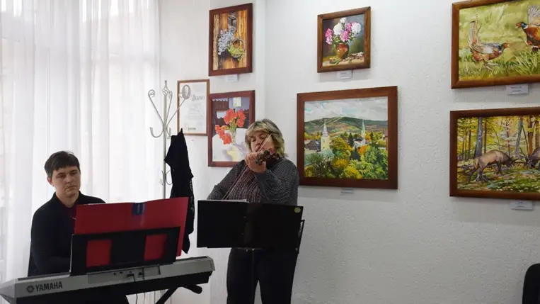 Hájas István-kiállítás a nagyszőlősi Révész Imre Galériában (Fotó: Kovács Elemér)