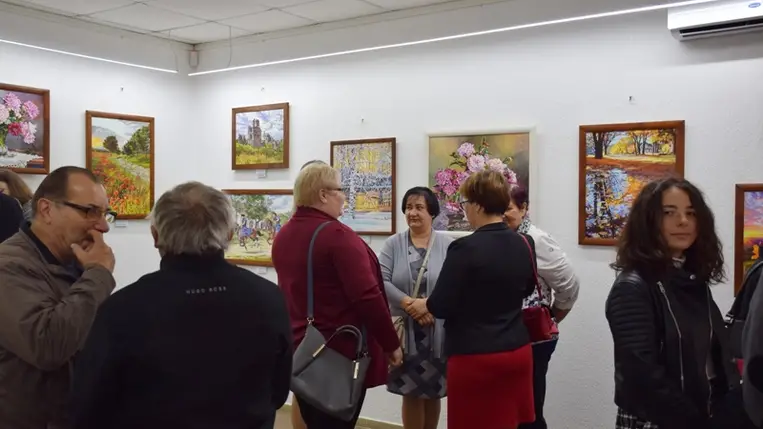 Hájas István-kiállítás a nagyszőlősi Révész Imre Galériában (Fotó: Kovács Elemér)