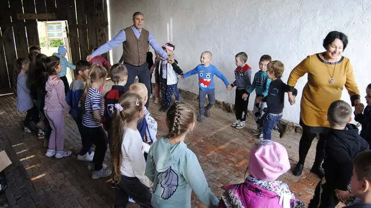 Évadnyitó szüreti foglalkozás a Nagyberegi Tájházban. (Fotó: Kovács Erzsébet)