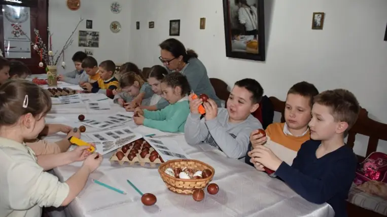 A húsvéti ünnepkör szokásai a Nagyberegi Tájházban. Fotó: Kárpátinfo/Kovács Elemér