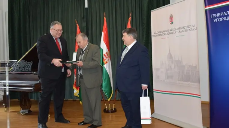 Kitüntették földijeinket. Fotó: Kárpátinfo/Kovács Elemér
