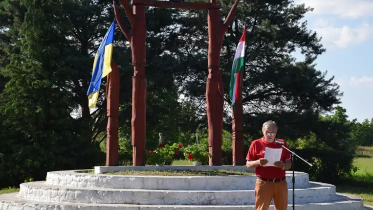 Ünnepség Tiszacsomán. Fotó: Kárpátinfo/Kovács Elemér