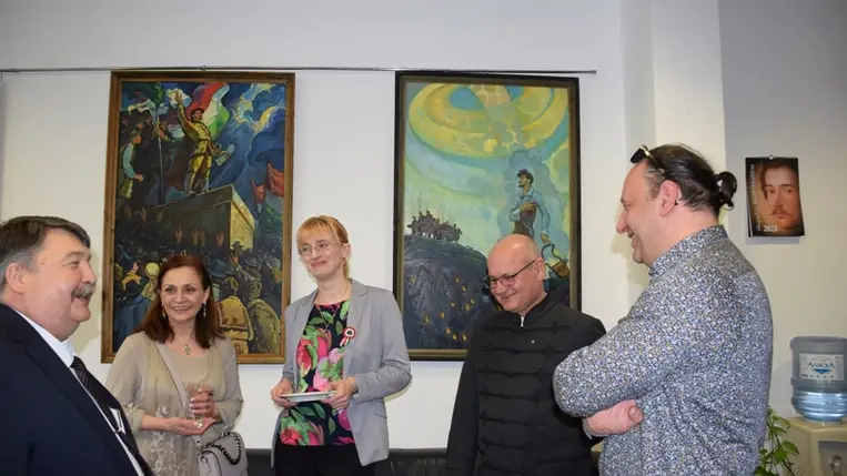 Magyarország Ungvári Főkonzulátusa: március 15-i megemlékezés. (Fotó: Kárpátinfo/Kovács Elemér)