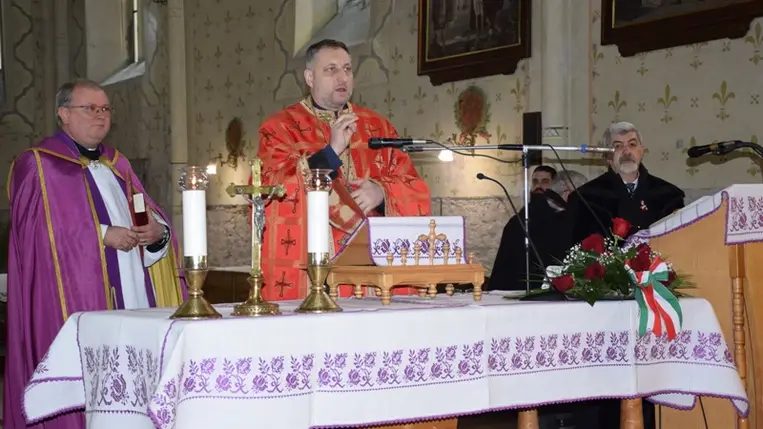 Március 15.: ünnepség Beregszászon. (Fotó: Kárpátinfo/Kovács Elemér)