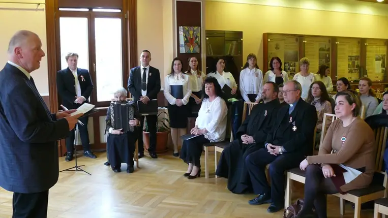 A ’48-as forradalomra emlékezett a Beregszászi Keresztény Értelmiségiek Szövetsége. (Fotó: Kárpátinfo/Kovács Erzsébet)