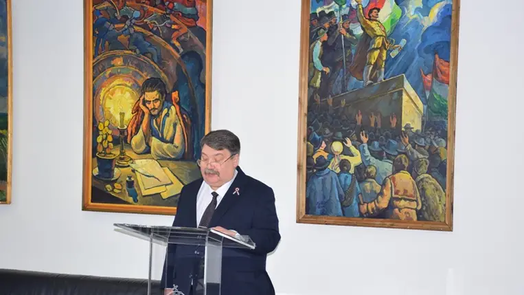 Magyarország Ungvári Főkonzulátusa: március 15-i megemlékezés. (Fotó: Kárpátinfo/Kovács Elemér)