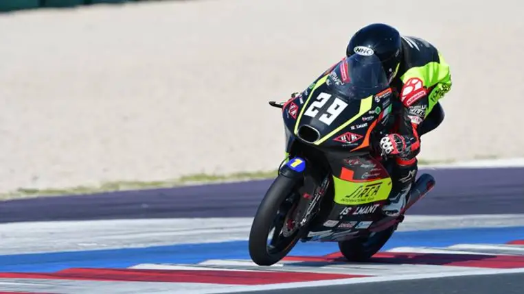 A hétvégi misanói futamon mutatkozik be a JuniorGP-ben Farkas Kevin. Fotó: H-Moto Team