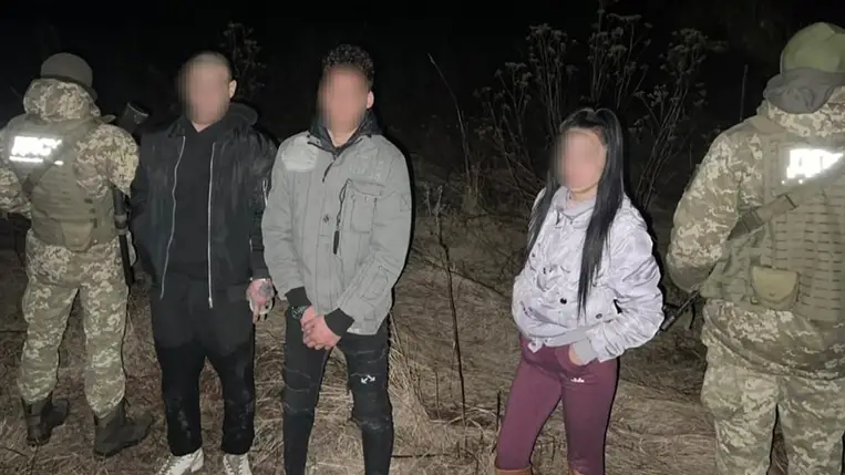 Három csapi lakos próbálkozott a zöldhatáron keresztül eljutni Magyarországra. Fotó: Ukrán Állami Határőrszolgálat