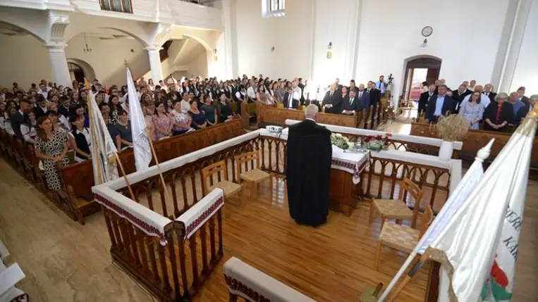 A Kárpátaljai Református Egyházkerület központi tanévnyitó ünnepségén - Hittel, hűséggel, reménységgel.  Fotó : Kárpátinfó/Marton Erzsébet