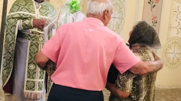 Gyémántlakodalmas házaspárt köszöntöttek Beregdédában - Hatvan éve együtt – jóban, rosszban. Fotó: Kósa Eszter