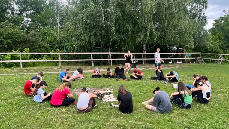 Lovastábor a Kárpátaljai Magyar Nagycsaládosok Egyesülete szervezésében - Nyeregbe, gyerek!  Fotó: Kárpátinfo/Kósa Eszter