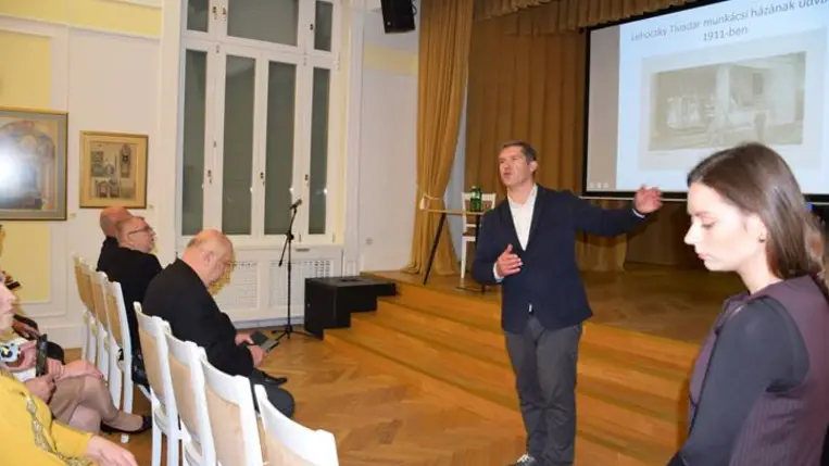 Lehoczky-megemlékezés a Munkácsy Mihály Magyar Ház szervezésében - Vidékünk történelmének legismertebb kutatója. Fotó: Kárpátinfó/ Kovács Elemér
