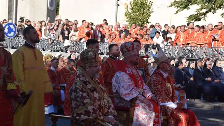 Bilkén boldoggá avatták Orosz Péter görögkatolikus atyát - A mártírok vére magvetés. Fotó: Kárpátinfó/ Kovács Elemér