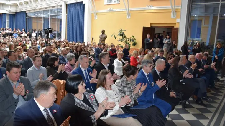 Rákóczi Főiskola: Ünnepség az 1848-49-es forradalom és szabadságharc tiszteletére - Béke, szabadság, egyetértés. Fotó: Kárpátinfó/ Kovács Elemér