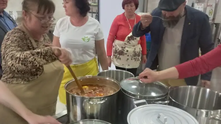 Gasztronómiai bemutató Nagydobronyban - Ízek és hagyományok. Fotó: Kárpátinfó/ Kovács Elemér