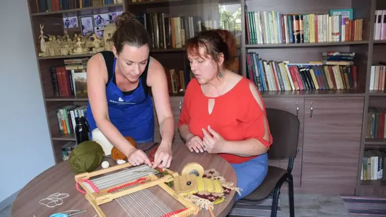 Kézművestábor Visken a Hagyományok Háza Hálózat – Kárpátalja szervezésében - Visszatanulják és továbbadják hagyományainkat. Fotó: Kárpátinfó/ Kovács Erzsébet