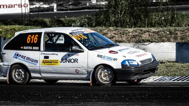 Bartha Brigi 2025 Junior Női Rallycross Bajnoka! Fotó: Hajóka SportFotó
