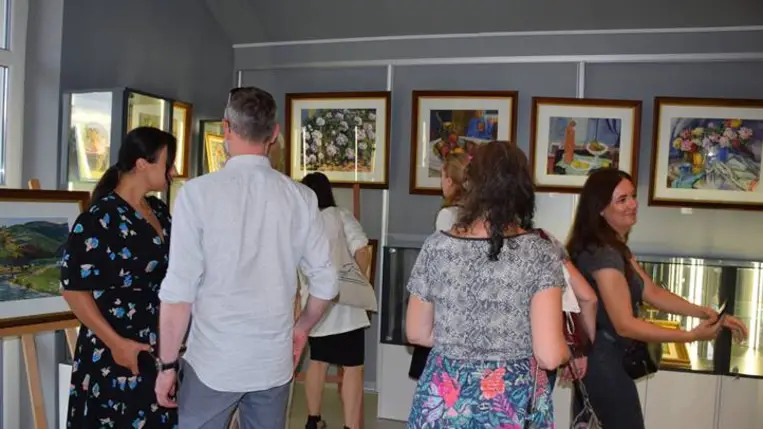 Garanyi-kiállítás nyílt Beregszászon - A sokoldalú lokálpatrióta művész. Fotó: Kárpátinfó/ Kovács Elemér