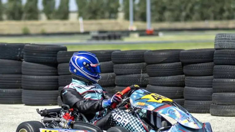 Vida Beni ismét gokartban! Fotó: Hajóka SportFotó