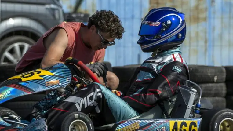 Vida Beni ismét gokartban! Fotó: Hajóka SportFotó