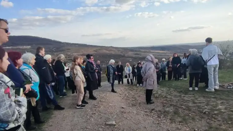 Szabadtéri keresztút Beregszászban
