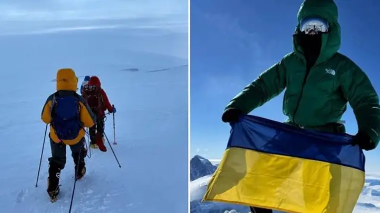 A kárpátaljai Mihajlo Perehanya meghódította az Antarktisz legmagasabb csúcsát