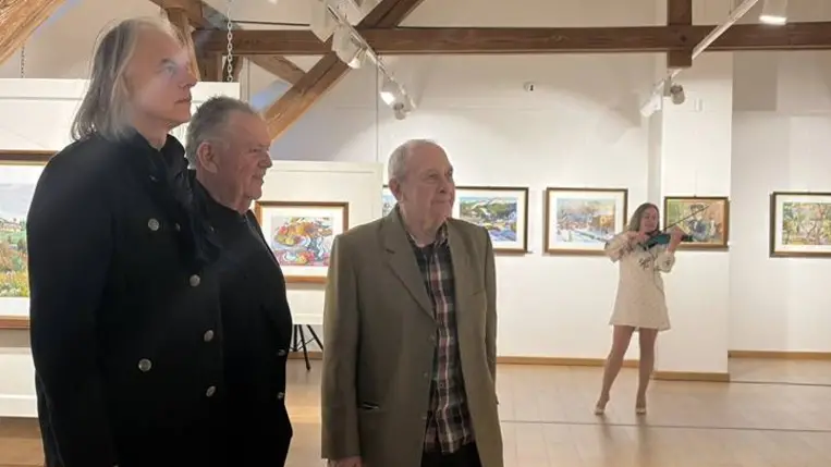 Garanyi József kiállítás a Munkácsy Mihály Magyar Házban - Kárpáti táj, Bereg-vidéki emberek