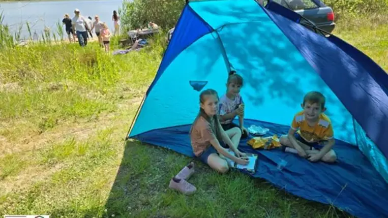 Horgász pikniken a nagycsaládosok
