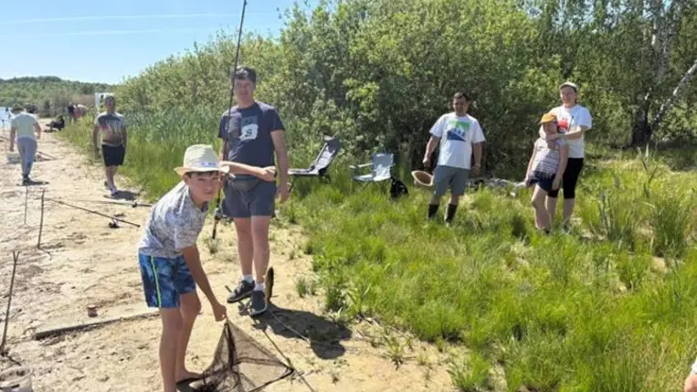 Horgász pikniken a nagycsaládosok