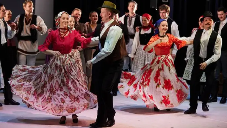 A Magyar Állami Népi Együttes előadásával ünnepel a Hagyományok Háza a magyar kultúra napján. Fotó: Dusa Gábor, Hagyományok Háza