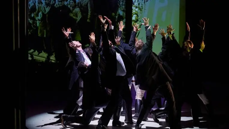 A Magyar Állami Népi Együttes előadásával ünnepel a Hagyományok Háza a magyar kultúra napján. Fotó: Dusa Gábor, Hagyományok Háza