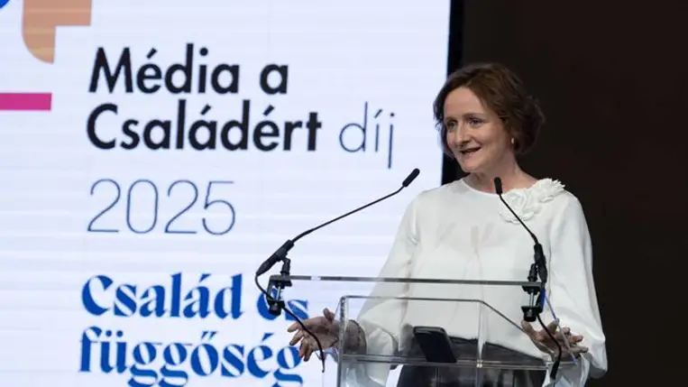 Átadták a megújult Média a Családért díjakat. Molnár-Bánffy Kata.