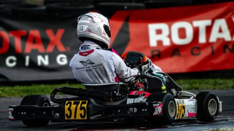 Gokart - Nagy Ádám: Bronzérem a szezonnyitón. Fotó: Hajóka SportFotó