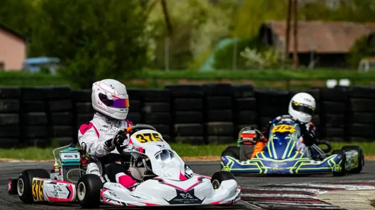 Gokart - Nagy Ádám: Bronzérem a szezonnyitón. Fotó: Hajóka SportFotó