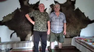 Lajkó, és Palkó  leszármozotjai. Jobbról id. Stók Lajos,  balról  id. Stók Pál.