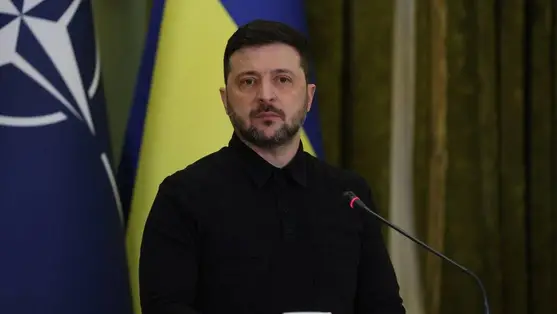 Volodimir Zelenszkij, Ukrajna elnöke. Fotó: Unian