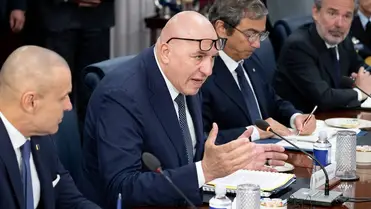 Guido Crosetto olasz védelmi miniszter. AFP/Saul Loeb