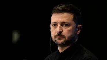 Volodimir Zelenszkij ukrán elnök. Fotó: Getty Images
